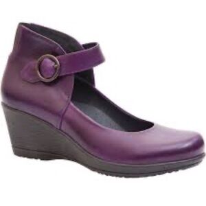 Dansko Purple Wedge Shoes